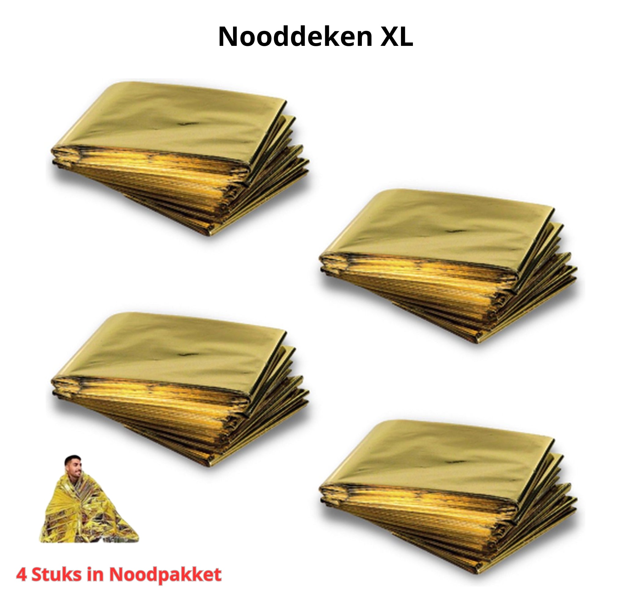 Noodpakket XL met Powerbank-Noodradio-Waterfilter-Waterzak-Survival Armband & Tactical Zoom Zaklamp