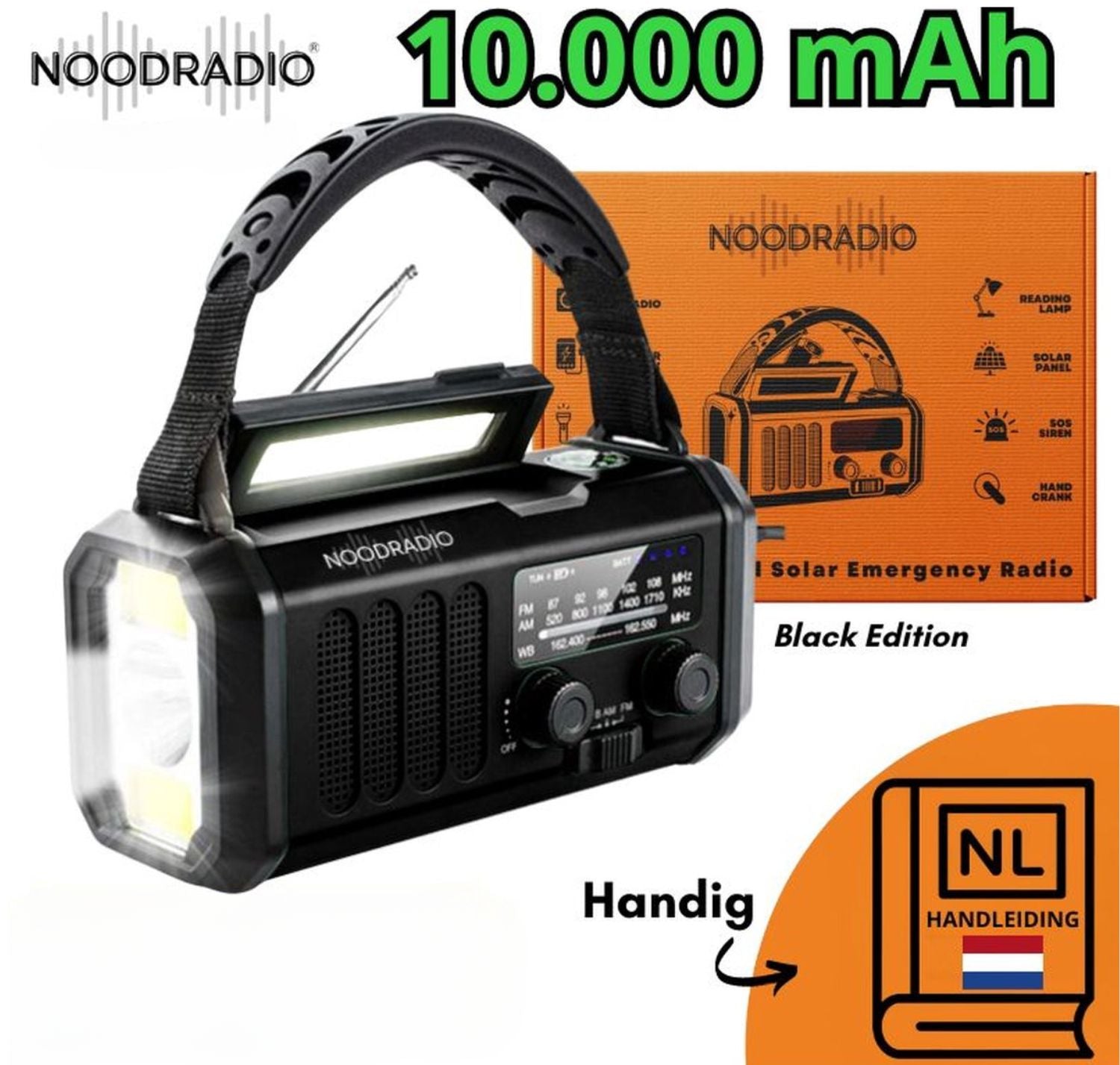 Noodpakket XXL Compleet – 10.000mAh Noodradio, Camping Kooktoestel, Waterfilters, Poncho’s &amp; Survival Tools